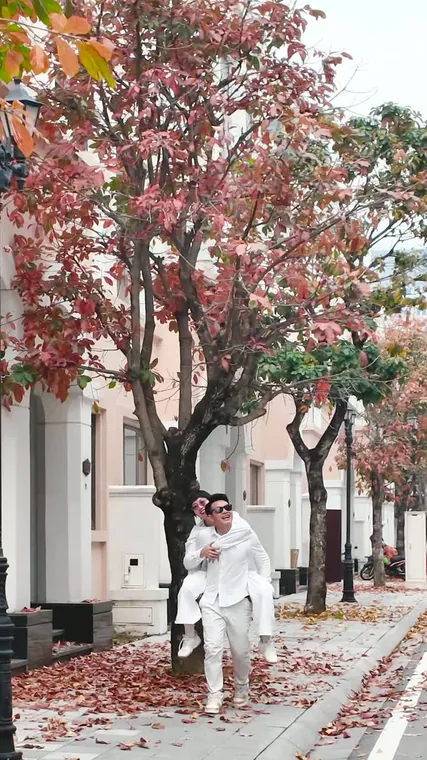 Con đường lá vàng rơi đẹp nhất Ocean Park 2 — quay đúng ngày lá rụng dày nhất